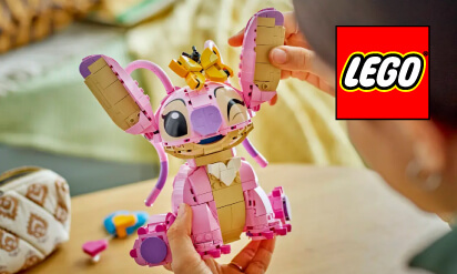 Menina a montar o Lego da Angel 
